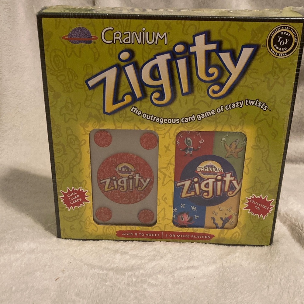 Cranium Zigity Card Game - Green and Red